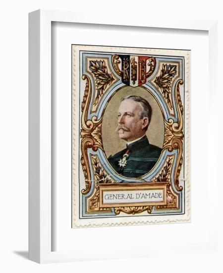 General D'Amade, Stamp-null-Framed Art Print