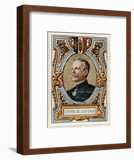 General D'Amade, Stamp-null-Framed Art Print