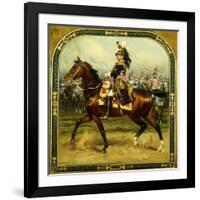 General d'Hautpoul on Horseback-Jean Baptiste Edouard Detaille-Framed Giclee Print