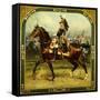 General d'Hautpoul on Horseback-Jean Baptiste Edouard Detaille-Framed Stretched Canvas