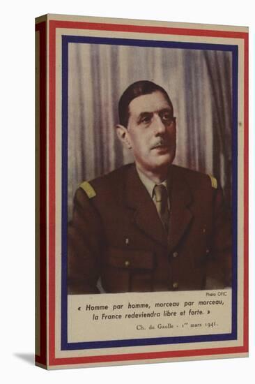 General De Gaulle-null-Stretched Canvas