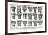 General descriptions of the main types of capitals, 1949 (litho)-Louis Paul de Laubadere-Framed Giclee Print