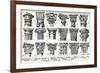 General descriptions of the main types of capitals, 1949 (litho)-Louis Paul de Laubadere-Framed Giclee Print