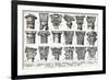 General descriptions of the main types of capitals, 1949 (litho)-Louis Paul de Laubadere-Framed Giclee Print