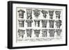 General descriptions of the main types of capitals, 1949 (litho)-Louis Paul de Laubadere-Framed Giclee Print