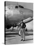 General Douglas Macarthur on His Arrival at Kimpo Airfield for a Tour of the Korean Battlefront-null-Stretched Canvas