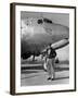 General Douglas Macarthur on His Arrival at Kimpo Airfield for a Tour of the Korean Battlefront-null-Framed Photo