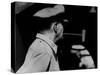 General Douglas Macarthur Smoking His Corn Cob Pipe-null-Stretched Canvas