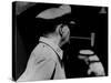 General Douglas Macarthur Smoking His Corn Cob Pipe-null-Stretched Canvas