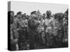 General Dwight D. Eisenhower Talking with Soldiers of the 101st Airborne Division-Stocktrek Images-Stretched Canvas