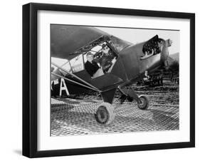 General Dwight Eisenhower, About to Fly to the Front Lines in Italy During World War II, 1943-null-Framed Photo