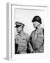 General Dwight Eisenhower, General George Patton, 1940's-null-Framed Photo