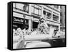 General Dwight Eisenhower Waves to Cheering New York Crowds, June 19, 1945-null-Framed Stretched Canvas