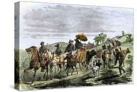 General Early's Cavalry Taking Livestock from Farmers During Confederate Invasion, Maryland, 1864-null-Stretched Canvas