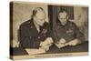 General Eisenhower and Field Marshal Montgomery-null-Stretched Canvas