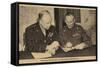 General Eisenhower and Field Marshal Montgomery-null-Framed Stretched Canvas