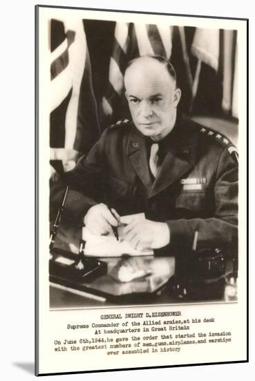 General Eisenhower-null-Mounted Art Print