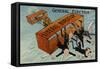 General Election. Liberal Burstup-null-Framed Stretched Canvas