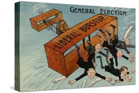 General Election. Liberal Burstup-null-Stretched Canvas