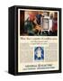 General Electric, Magazine Advertisement, USA, 1920-null-Framed Stretched Canvas