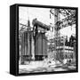 General Electric Power Transformers-null-Framed Stretched Canvas