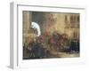 General Enrico Cialdini at the Head of His Troops Entering Gaeta Victorious in February 1861-null-Framed Giclee Print