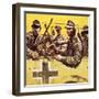 General Erwin Rommel with Other German Soldiers-Graham Coton-Framed Giclee Print