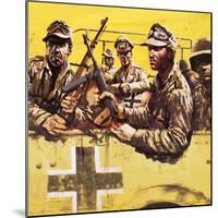 General Erwin Rommel with Other German Soldiers-Graham Coton-Mounted Giclee Print