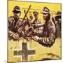 General Erwin Rommel with Other German Soldiers-Graham Coton-Mounted Giclee Print
