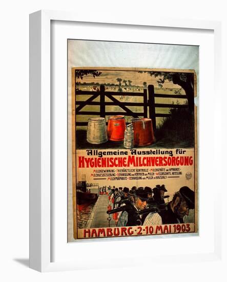 General Exhibition for Sanitary Milk Supply, 1903-German School-Framed Giclee Print