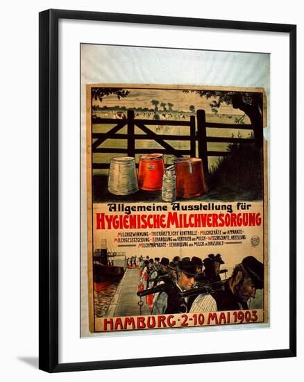 General Exhibition for Sanitary Milk Supply, 1903-German School-Framed Giclee Print