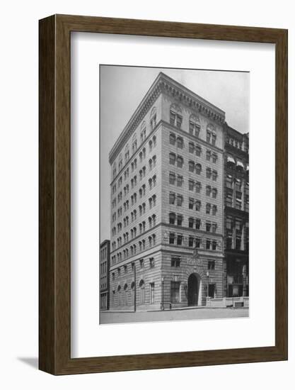 General exterior view, offices of the Brotherhood of Railroad Trainmen, Cleveland, Ohio, 1923-null-Framed Photographic Print