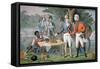 General Francis Marion of South Carolina Invites a British Officer to Dinner-American School-Framed Stretched Canvas