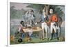 General Francis Marion of South Carolina Invites a British Officer to Dinner-American School-Framed Giclee Print