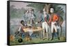 General Francis Marion of South Carolina Invites a British Officer to Dinner-American School-Framed Stretched Canvas