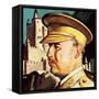 General Franco. President and Dictator of Spain.-English School-Framed Stretched Canvas