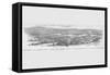 General Fremont's Reconnaissance Team Surveys Strasburg, Virginia-Frank Leslie-Framed Stretched Canvas