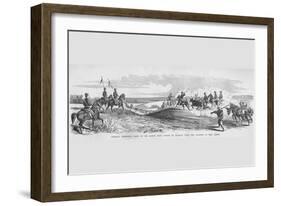 General Fremont's Troops on the March in Missouri-Frank Leslie-Framed Art Print