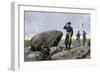 General G. K. Warren at the Signal Station on Little Round Top, Battle of Gettysburg, 1863-null-Framed Giclee Print