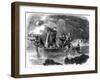 General Garibaldi Spearing Fish by Night Off Caprera, Sardinia, Italy, 1861-Frank Vizetelly-Framed Giclee Print