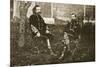 General George A. Custer and General Alfred Pleasonton, 1861-65-Mathew Brady-Mounted Giclee Print