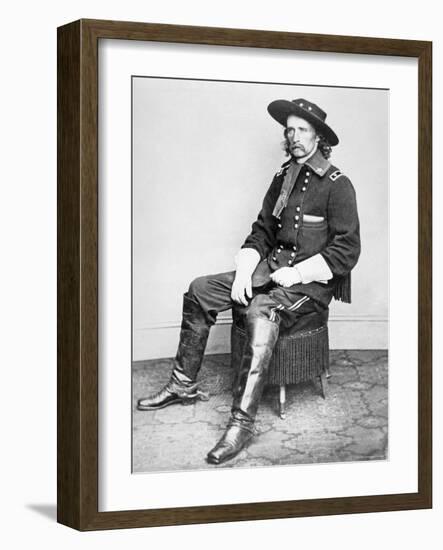 General George A. Custer-Mathew Brady-Framed Photographic Print