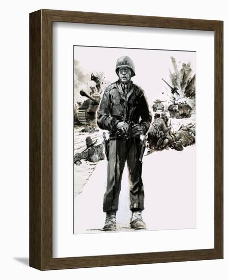 General George C. Patton-Graham Coton-Framed Giclee Print