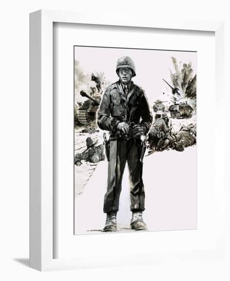 General George C. Patton-Graham Coton-Framed Giclee Print