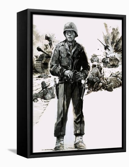 General George C. Patton-Graham Coton-Framed Stretched Canvas