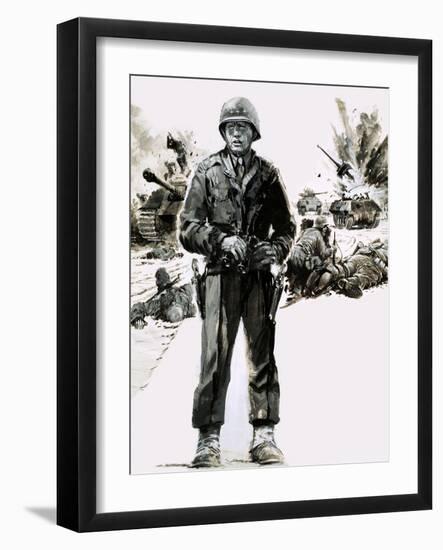 General George C. Patton-Graham Coton-Framed Giclee Print