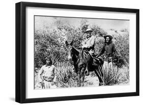 General George Crook on a Mule, with Two Apache in Arizona, 1882-American Photographer-Framed Giclee Print