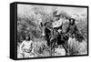 General George Crook on a Mule, with Two Apache in Arizona, 1882-American Photographer-Framed Stretched Canvas