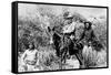 General George Crook on a Mule, with Two Apache in Arizona, 1882-American Photographer-Framed Stretched Canvas