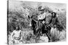 General George Crook on a Mule, with Two Apache in Arizona, 1882-American Photographer-Stretched Canvas